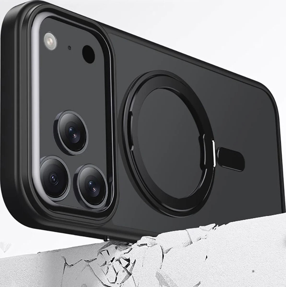 MagSafe-deksel for Apple iPhone 17 Pro Max, Tech-Protect, MagRing, Svart