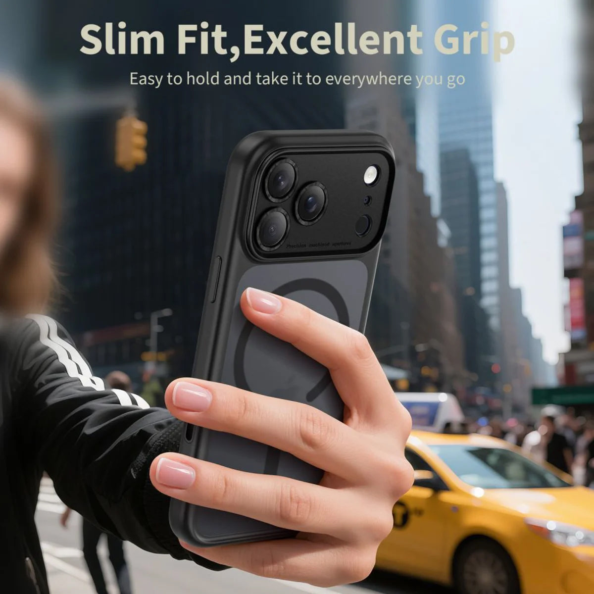 MagSafe-deksel for Apple iPhone 17 Pro Max, Tech-Protect, MagPeak, Matt Svart