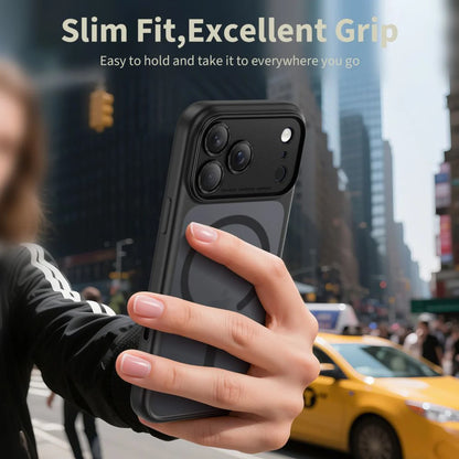 MagSafe-deksel for Apple iPhone 17 Pro Max, Tech-Protect, MagPeak, Matt Svart