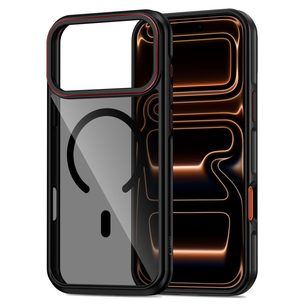 MagSafe-deksel for Apple iPhone 17 Pro, Tech-Protect, Maghybrid, Svart