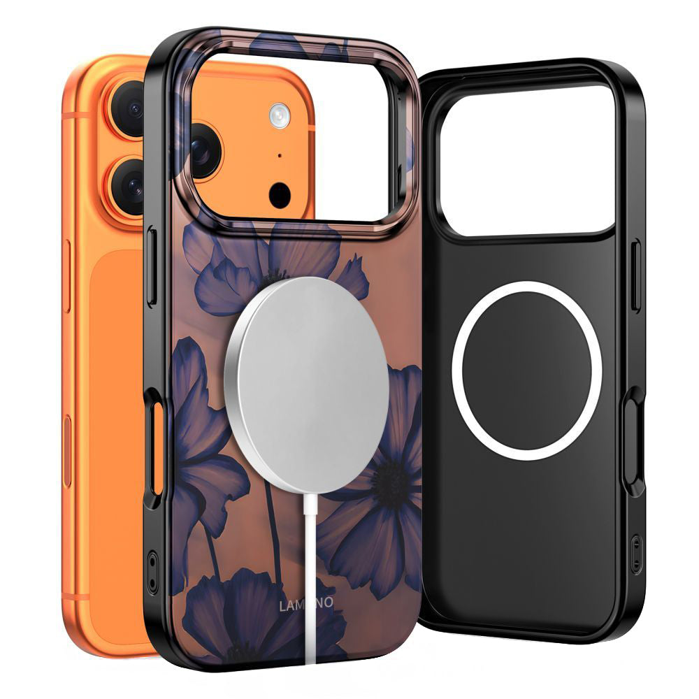 MagSafe-deksel for Apple iPhone 17 Pro Max, Tech-Protect, Lamano Velvet Night, Svart