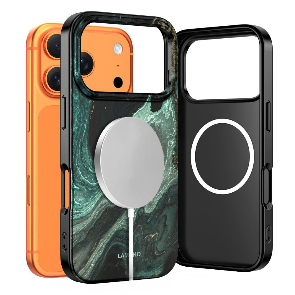 MagSafe-deksel for Apple iPhone 17 Pro Max, Tech-Protect, Lamano Aura, Grønn