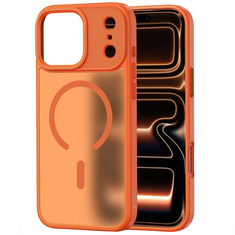 MagSafe-deksel for Apple iPhone 17 Pro Max, Tech-Protect, Magmat, Matt Oransje