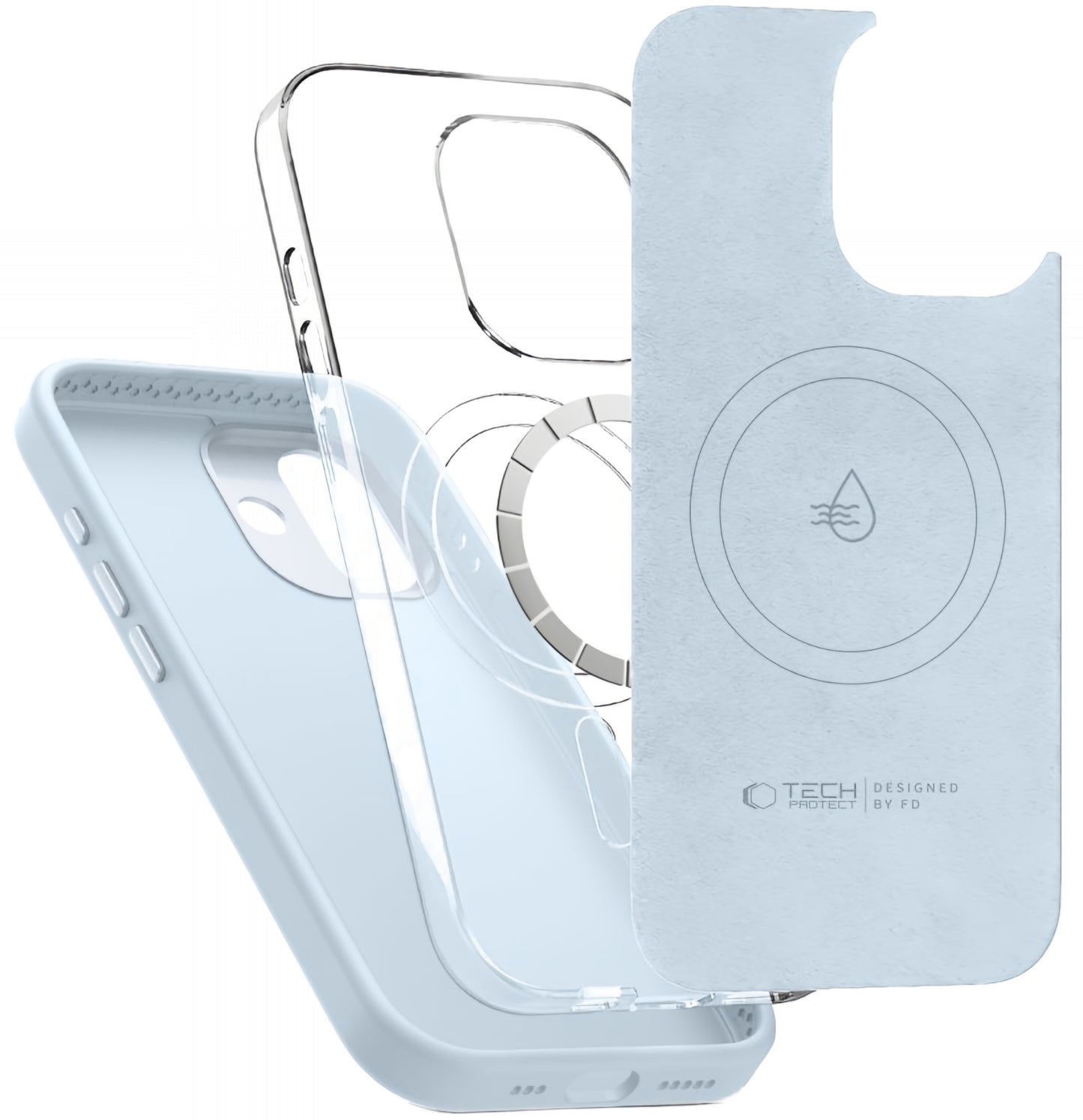 MagSafe-deksel for Apple iPhone 17, Tech-Protect, Uniq, Blå