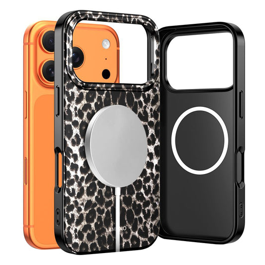 MagSafe-deksel for Apple iPhone 17 Pro, Tech-Protect, Lamano Leopard, Svart