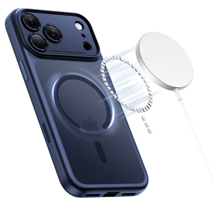 MagSafe-deksel for Apple iPhone 17 Pro Max, Tech-Protect, MagPeak, Matt Marineblå
