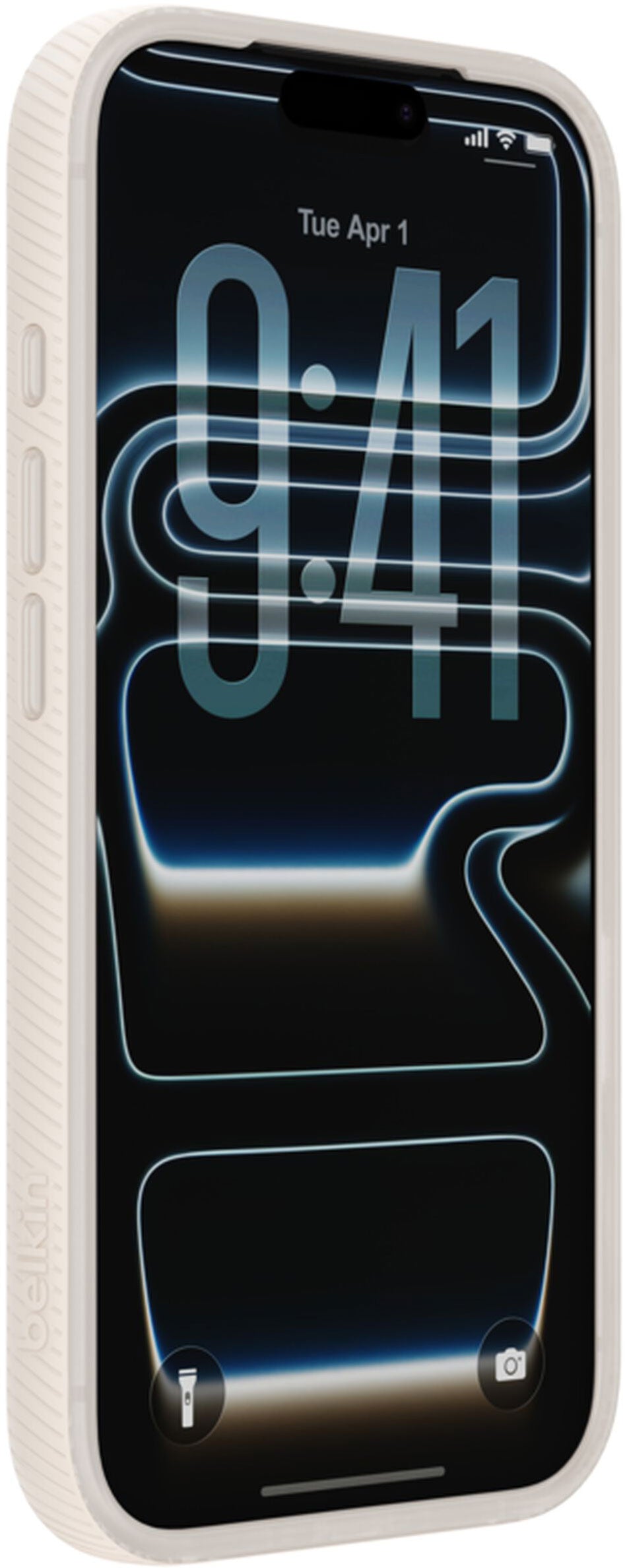 MagSafe-deksel for Apple iPhone 17 Pro, Belkin, SheerForce Grip, Beige MSA035hqSA