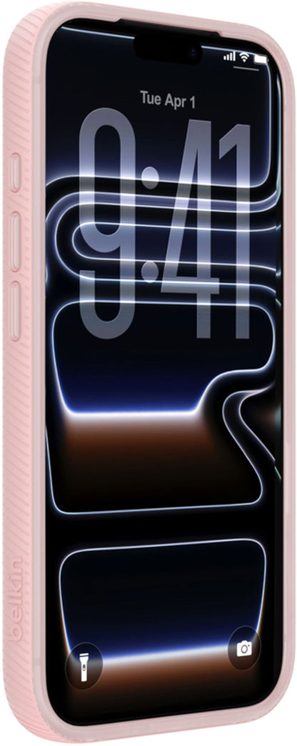 MagSafe-deksel for Apple iPhone 17 Pro, Belkin, SheerForce Grip, Rosa MSA035hqPK