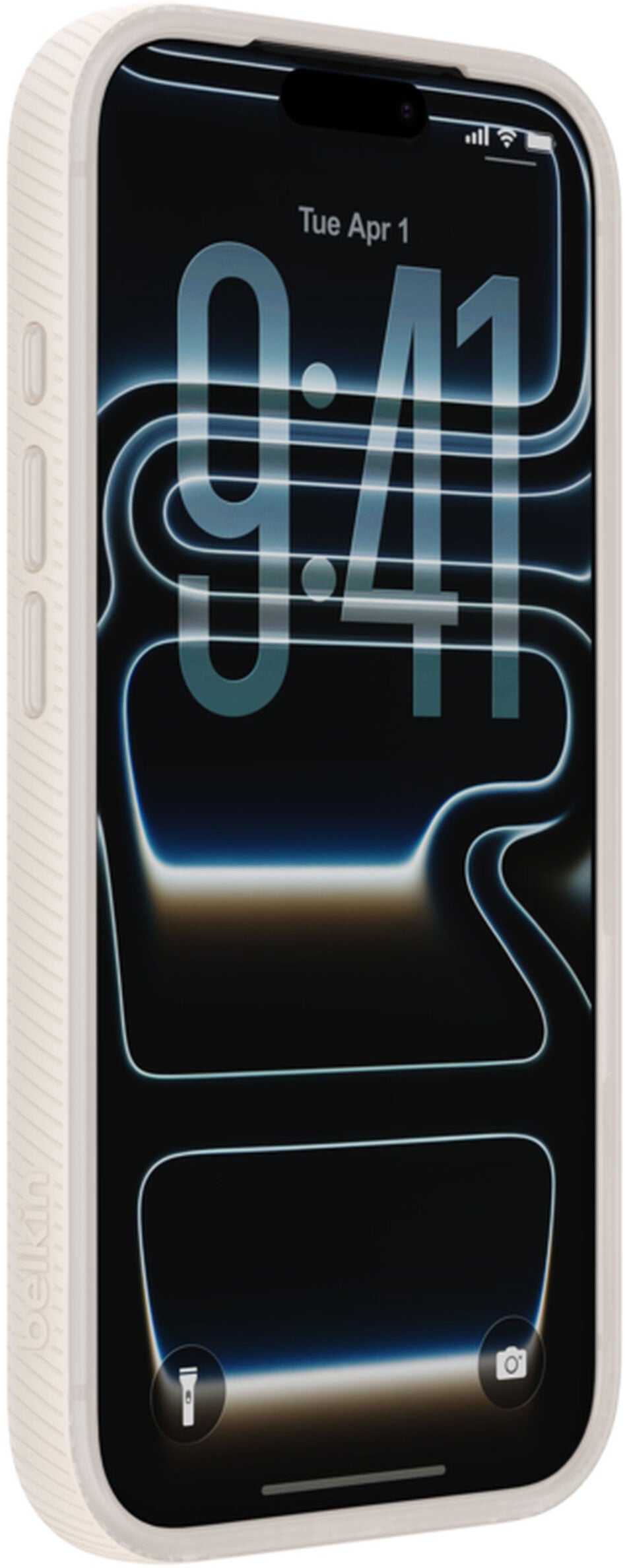 MagSafe-deksel for Apple iPhone 17 Pro Max, Belkin, SheerForce Grip, Beige MSA036hqSA