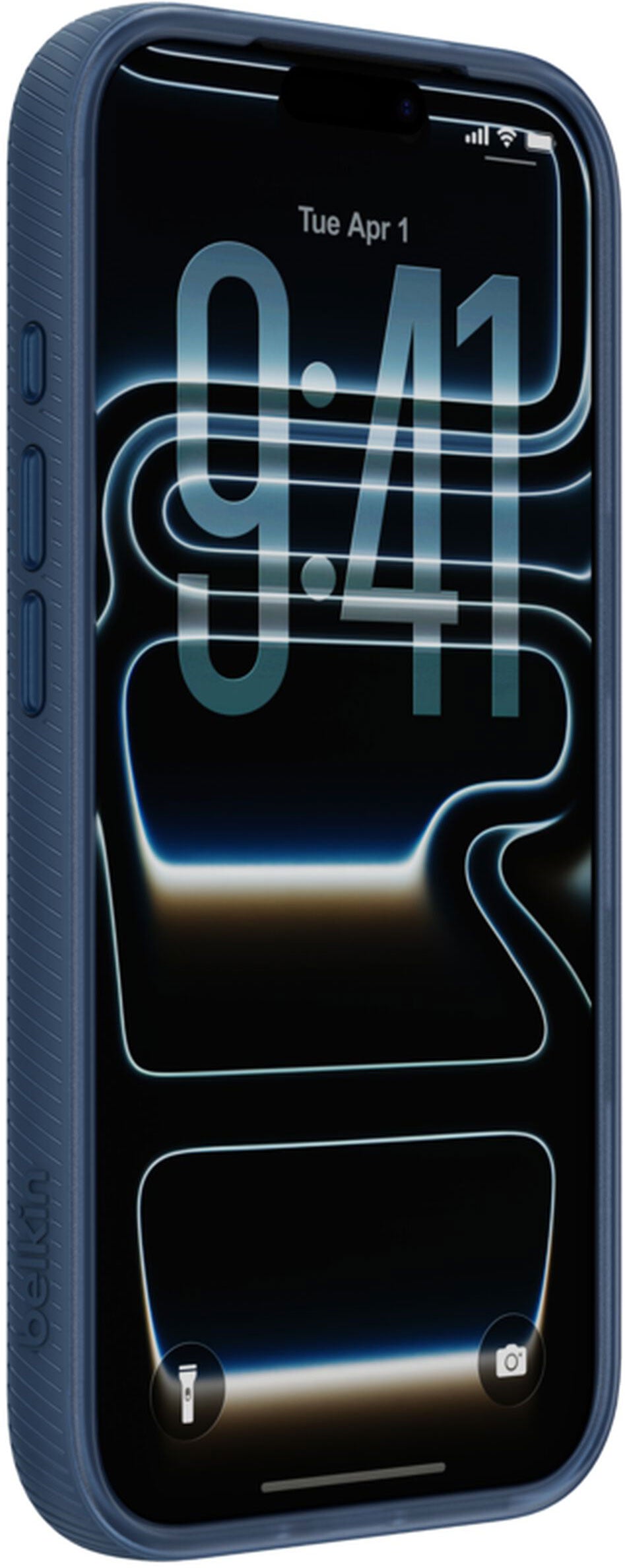 MagSafe-deksel for Apple iPhone 17 Pro Max, Belkin, SheerForce Grip, Marineblå MSA036hqNY