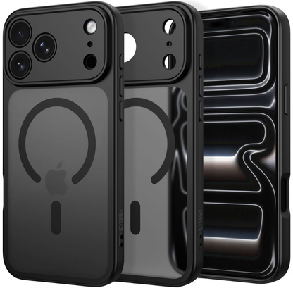 MagSafe-deksel for Apple iPhone 18 Pro Max / 17 Pro Max, Tech-Protect, BasicMag, Matt svart