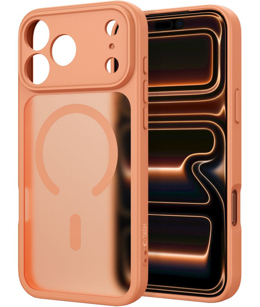 MagSafe-deksel for Apple iPhone 18 Pro / 17 Pro, Tech-Protect, BasicMag, Matt Oransje