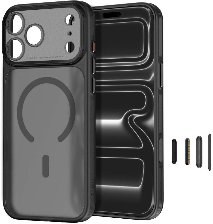 MagSafe-deksel for Apple iPhone 18 Pro Max / 17 Pro Max, Tech-Protect, MagPrime CC, Matt svart