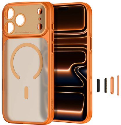 MagSafe-deksel for Apple iPhone 18 Pro Max / 17 Pro Max, Tech-Protect, MagPrime CC, Matt Oransje