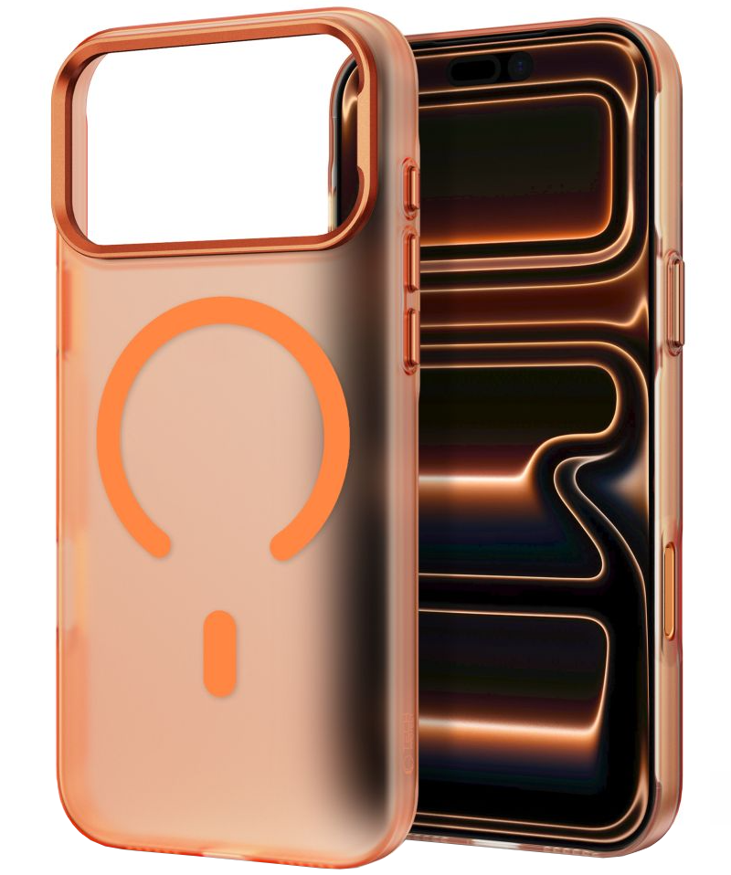 MagSafe-deksel for Apple iPhone 18 Pro Max / 17 Pro Max, Tech-Protect, MagZero, Matt Oransje