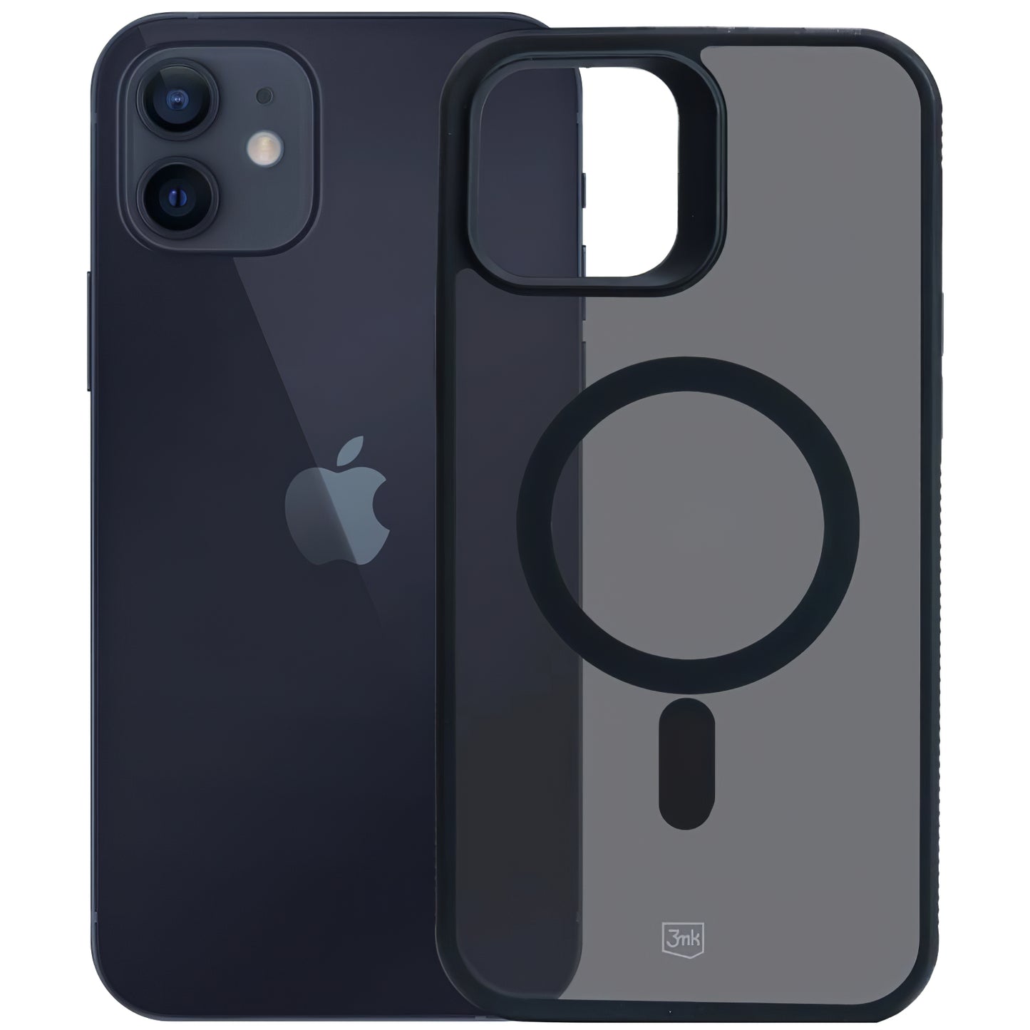 MagSafe-deksel for Apple iPhone 12 / 12 Pro, 3MK, Smoke MagCase, Svart
