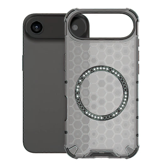 MagSafe-deksel for Apple iPhone 17 Air, Techsuit, HoneyComb Shield, Svart
