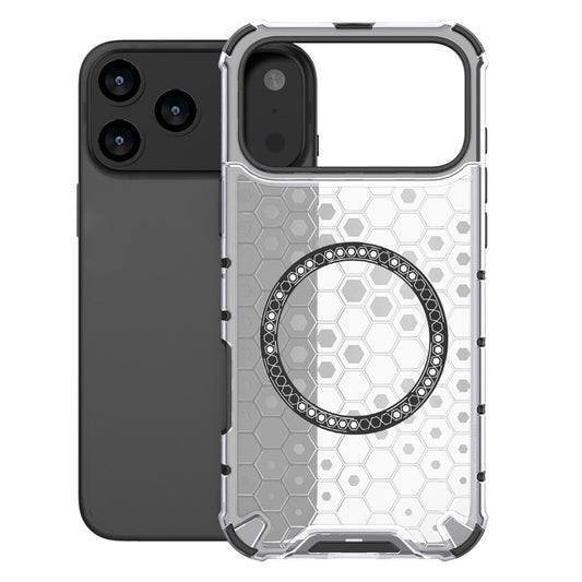 MagSafe-deksel for Apple iPhone 17 Pro Max, Techsuit, HoneyComb Shield, Hvit