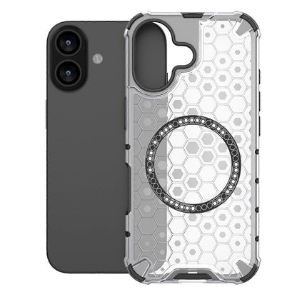 MagSafe deksel for Apple iPhone 17, Techsuit, HoneyComb Shield, Hvit