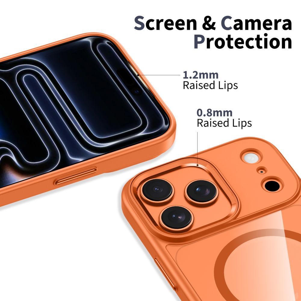 MagSafe-deksel for Apple iPhone 17 Pro, Tech-Protect, Magmat, Oransje