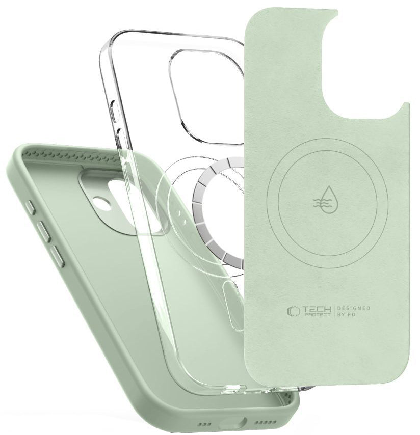 MagSafe-deksel for Apple iPhone 17, Tech-Protect, Uniq, Grønn