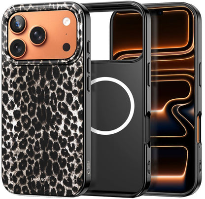 MagSafe-deksel for Apple iPhone 17 Pro Max, Tech-Protect, Lamano Leopard, Svart
