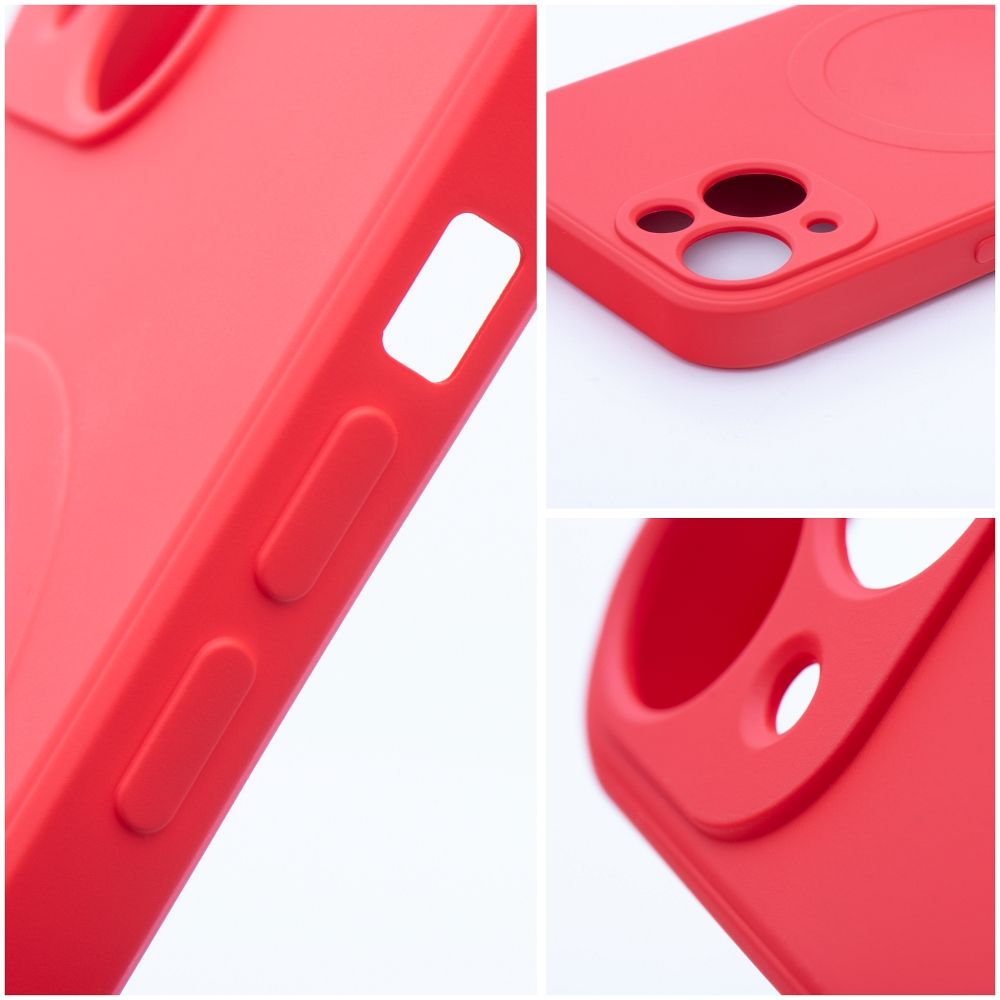 MagSafe-deksel for Apple iPhone 17e / 16e, OEM, Silicone Mag, Rød