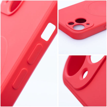 MagSafe-deksel for Apple iPhone 17e / 16e, OEM, Silicone Mag, Rød