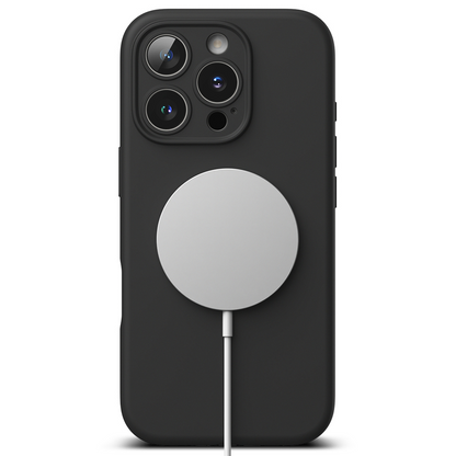 MagSafe-deksel for Apple iPhone 16 Pro Max, Ringke, silikon, svart, forseglet på nytt