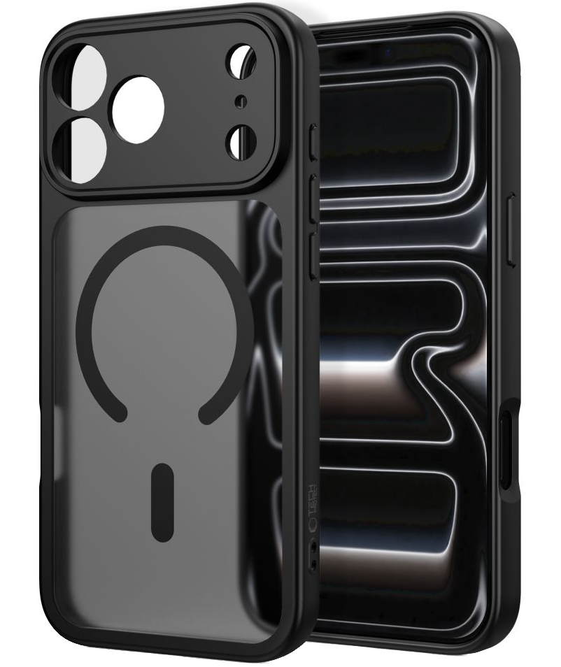 MagSafe-deksel for Apple iPhone 18 Pro Max / 17 Pro Max, Tech-Protect, BasicMag, Matt svart