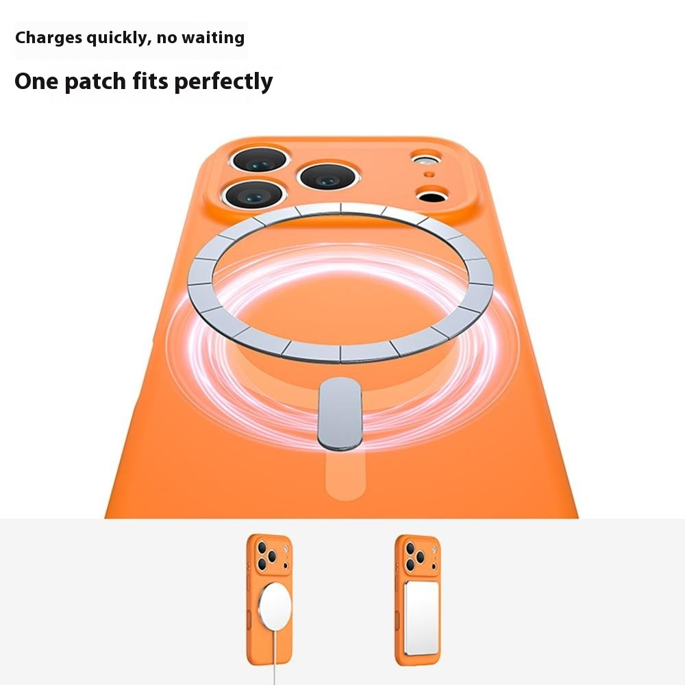 MagSafe-deksel for Apple iPhone 17 Pro, OEM, flytende silikon, oransje