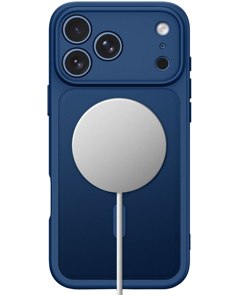 MagSafe-deksel for Apple iPhone 18 Pro / 17 Pro, Tech-Protect, BasicMag, Matt Marineblå