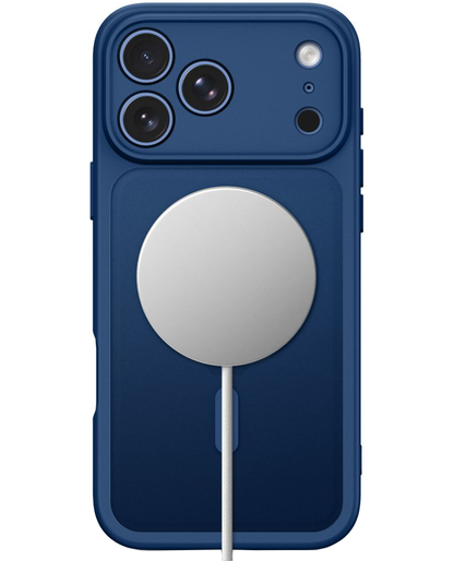 MagSafe-deksel for Apple iPhone 18 Pro / 17 Pro, Tech-Protect, BasicMag, Matt Marineblå