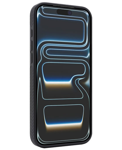 MagSafe-deksel for Apple iPhone 17 Pro, OEM, karbon metallring, svart