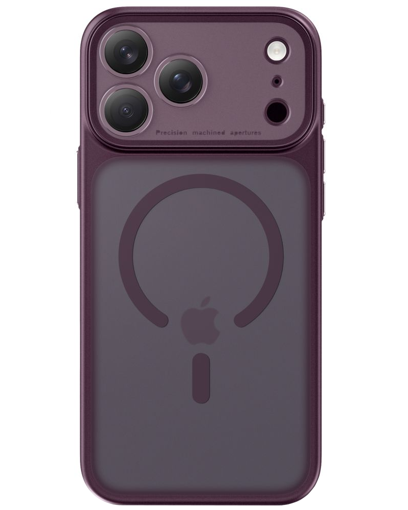 MagSafe-deksel for Apple iPhone 18 Pro Max / 17 Pro Max, Tech-Protect, MagPrime CC, Matt Burgunder