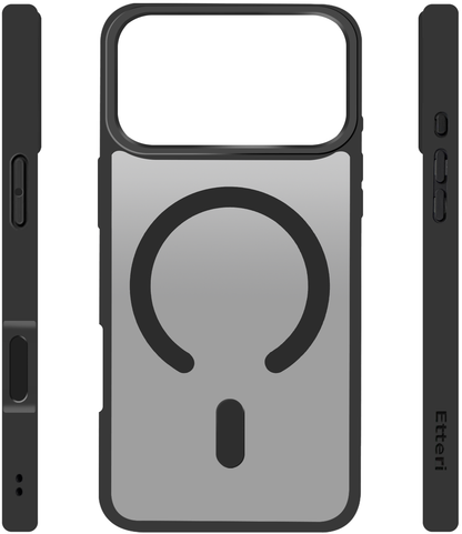 MagSafe-deksel for Apple iPhone 18 Pro / 17 Pro, Etteri, Matt Mag, Svart