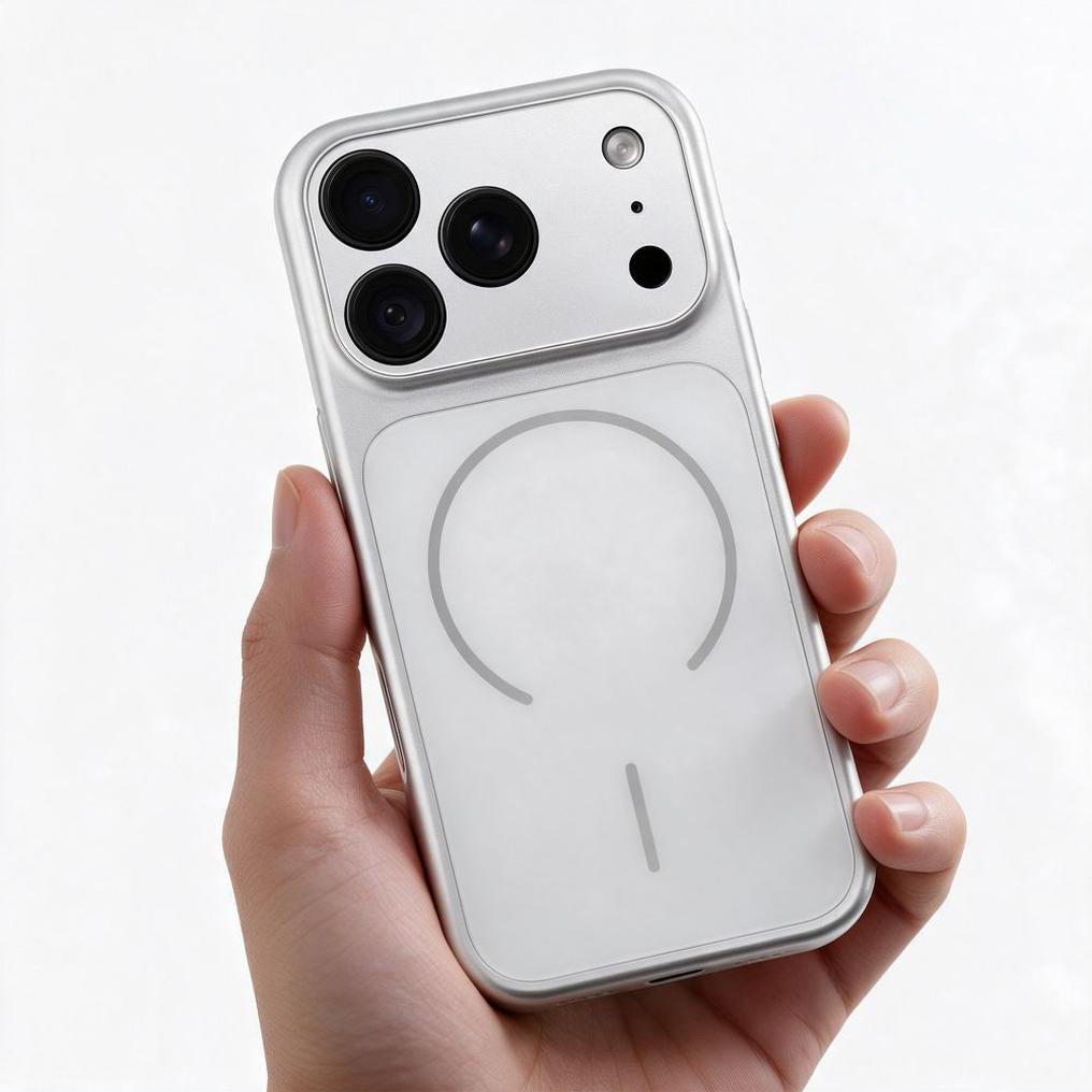 MagSafe-deksel til Apple iPhone 18 Pro / 17 Pro, OEM, Make 18, sølvfarget