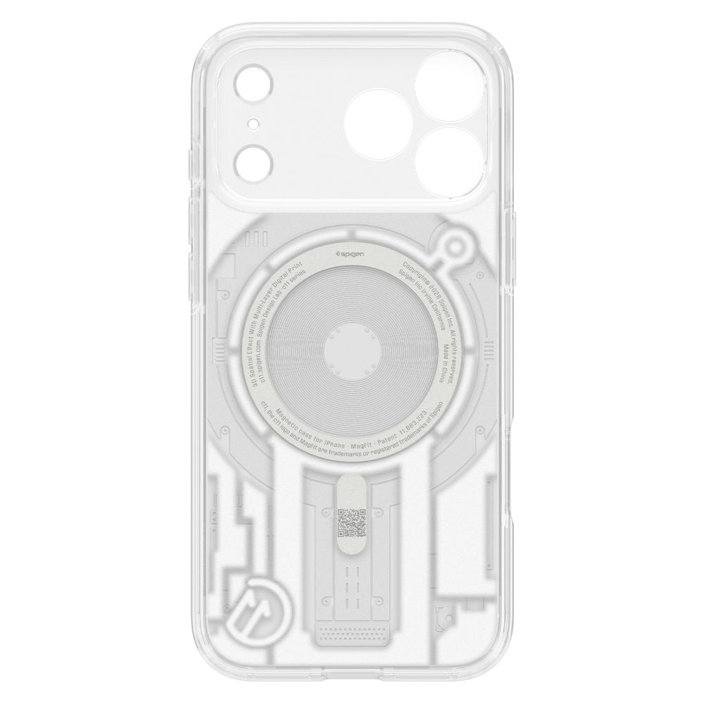 MagSafe-deksel til Apple iPhone 18 Pro / 17 Pro, Spigen, C11 Ultra Hybrid MagFit Element, hvit ACS12308