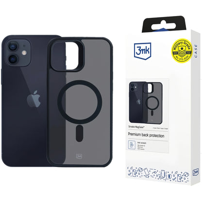 MagSafe-deksel for Apple iPhone 12 / 12 Pro, 3MK, Smoke MagCase, Svart