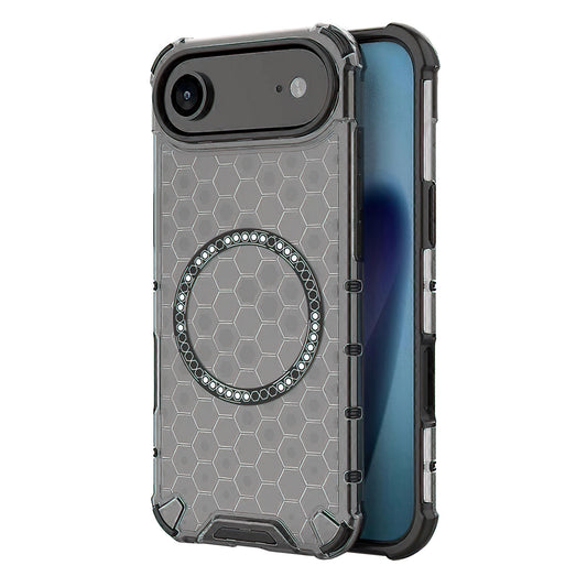 MagSafe-deksel for Apple iPhone 17 Air, Techsuit, HoneyComb Shield, Svart
