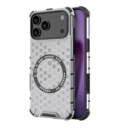 MagSafe-deksel for Apple iPhone 17 Pro Max, Techsuit, HoneyComb Shield, Hvit