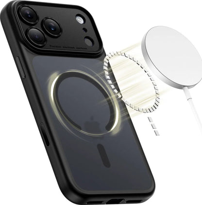 MagSafe-deksel for Apple iPhone 17 Pro Max, Tech-Protect, MagPeak, Matt Svart