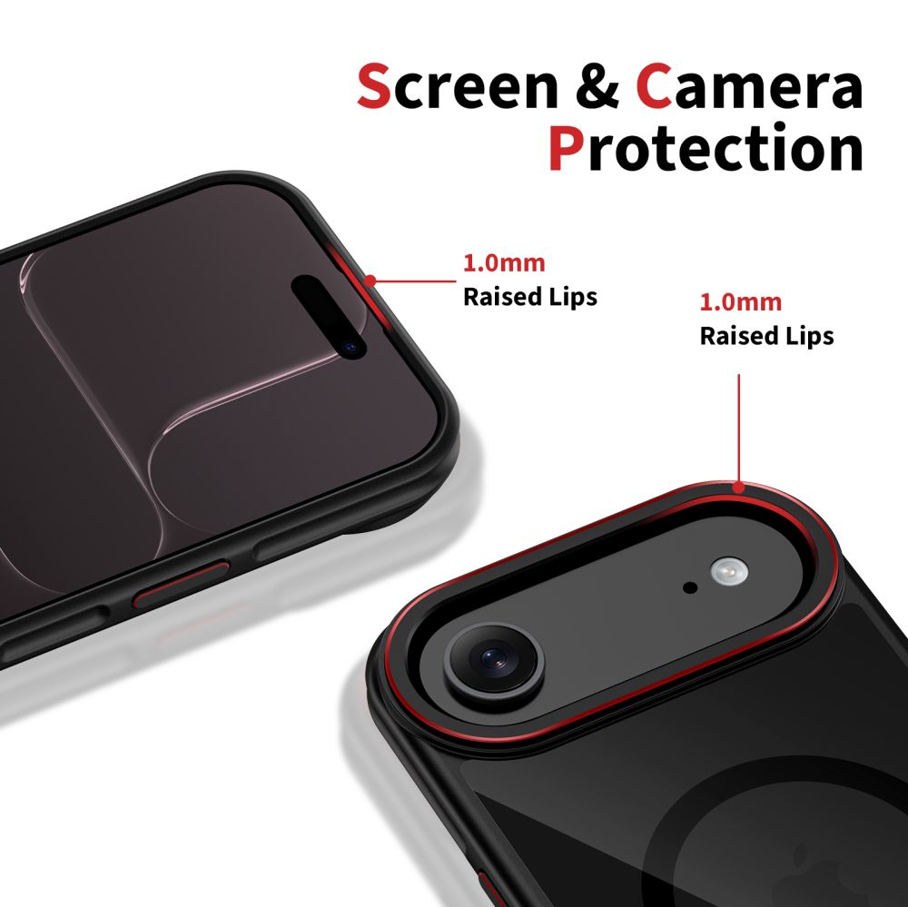MagSafe-deksel for Apple iPhone 17 Air, Tech-Protect, Maghybrid, Svart