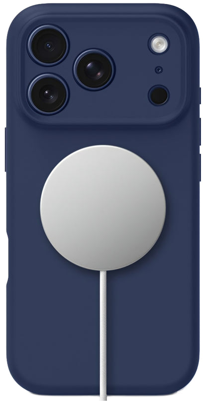 MagSafe-deksel for Apple iPhone 17 Pro, Tech-Protect, Silikon, Marineblå