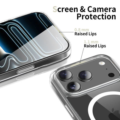 MagSafe-deksel for Apple iPhone 17 Pro, Tech-Protect, Flexair Hybrid CC, Gjennomsiktig