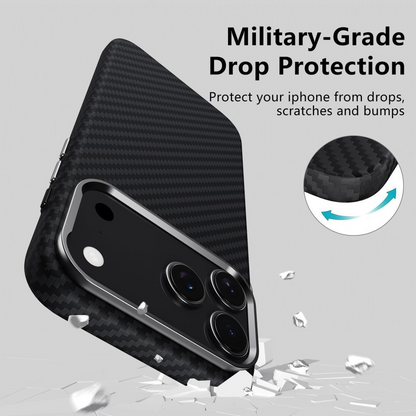 MagSafe-deksel for Apple iPhone 17 Pro Max, Tech-Protect, Ion Carbon, Svart