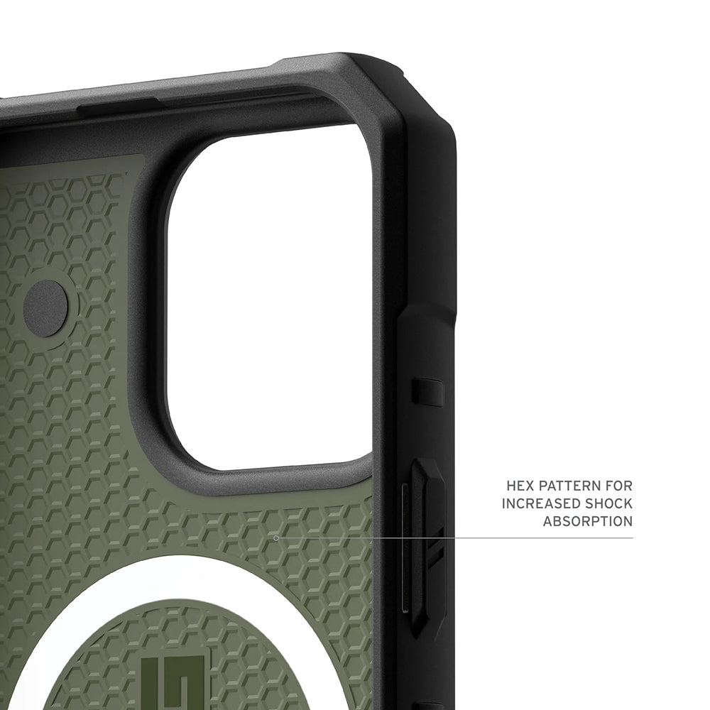 MagSafe-deksel for Apple iPhone 17 Pro, Urban Armor Gear, Pathfinder, Grønn, Reseglet