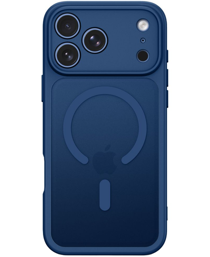 MagSafe-deksel for Apple iPhone 18 Pro Max / 17 Pro Max, Tech-Protect, BasicMag, Matt Marineblå