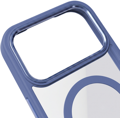 MagSafe-deksel for Apple iPhone 18 Pro Max / 17 Pro Max, OEM, Color Clear Mag, Blå