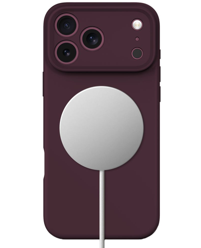 MagSafe-deksel til Apple iPhone 18 Pro / 17 Pro, Tech-Protect, silikon, vinrød